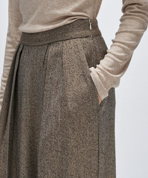 cloenc / クロエンス パンツ | ダブルタックヘリンボーンワイドパンツ | 詳細6