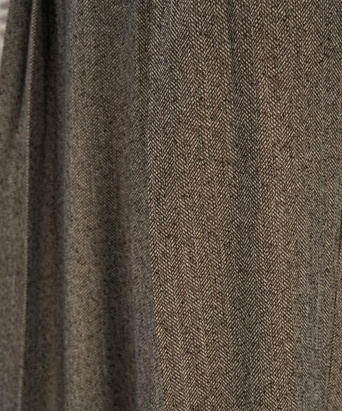 cloenc / クロエンス パンツ | ダブルタックヘリンボーンワイドパンツ | 詳細8