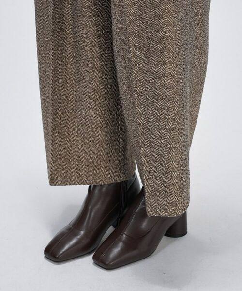 cloenc / クロエンス パンツ | ダブルタックヘリンボーンワイドパンツ | 詳細9