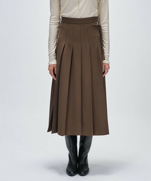 cloenc / クロエンス ロング・マキシ丈スカート | 【手洗い可】フロントプリーツスカート | 詳細1