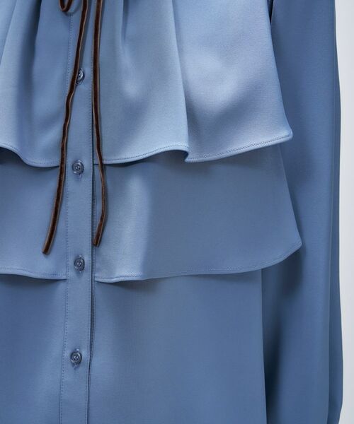 cloenc / クロエンス シャツ・ブラウス | 【手洗い可】ベロアリボンフリルブラウス | 詳細13