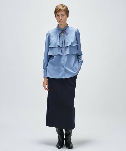 cloenc / クロエンス シャツ・ブラウス | 【手洗い可】ベロアリボンフリルブラウス | 詳細9