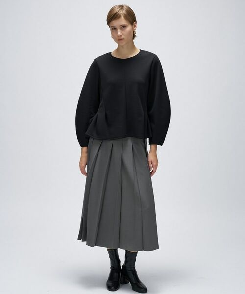 cloenc / クロエンス カットソー | 【セットアップ/マシンウォッシュ】カットジョーゼットペプラムプルオーバー | 詳細14