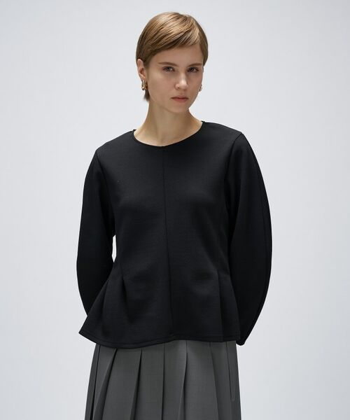 cloenc / クロエンス カットソー | 【セットアップ/マシンウォッシュ】カットジョーゼットペプラムプルオーバー | 詳細15