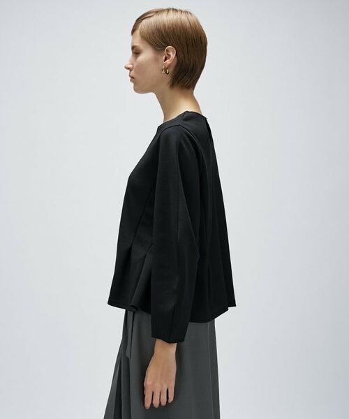 cloenc / クロエンス カットソー | 【セットアップ/マシンウォッシュ】カットジョーゼットペプラムプルオーバー | 詳細16