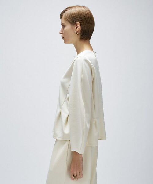 cloenc / クロエンス カットソー | 【セットアップ/マシンウォッシュ】カットジョーゼットペプラムプルオーバー | 詳細3