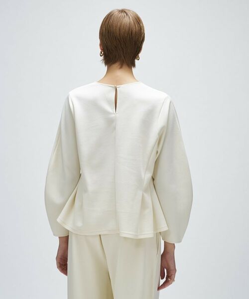 cloenc / クロエンス カットソー | 【セットアップ/マシンウォッシュ】カットジョーゼットペプラムプルオーバー | 詳細4