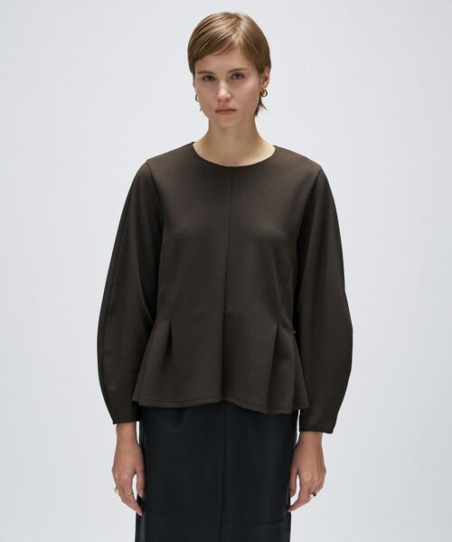 cloenc / クロエンス カットソー | 【セットアップ/マシンウォッシュ】カットジョーゼットペプラムプルオーバー | 詳細6