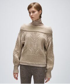 cloenc / クロエンス ニット・セーター | アイレットオフショルニットプルオーバー