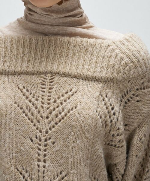 cloenc / クロエンス ニット・セーター | アイレットオフショルニットプルオーバー | 詳細10