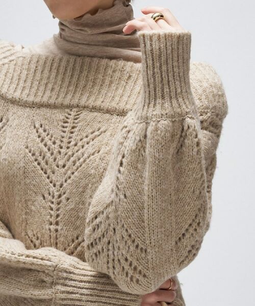cloenc / クロエンス ニット・セーター | アイレットオフショルニットプルオーバー | 詳細12
