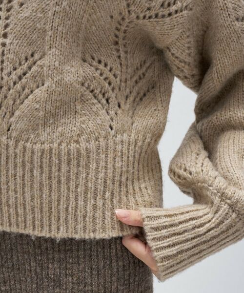 cloenc / クロエンス ニット・セーター | アイレットオフショルニットプルオーバー | 詳細13
