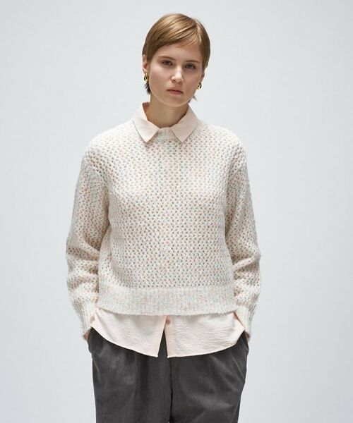 cloenc / クロエンス ニット・セーター | 【手洗い可】メランジドルマンクロップドニット | 詳細10