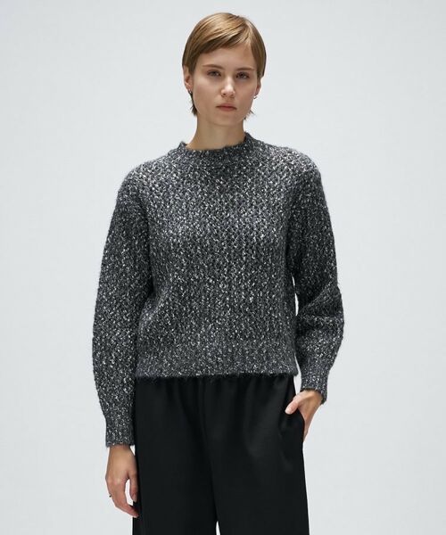 cloenc / クロエンス ニット・セーター | 【手洗い可】メランジドルマンクロップドニット | 詳細15