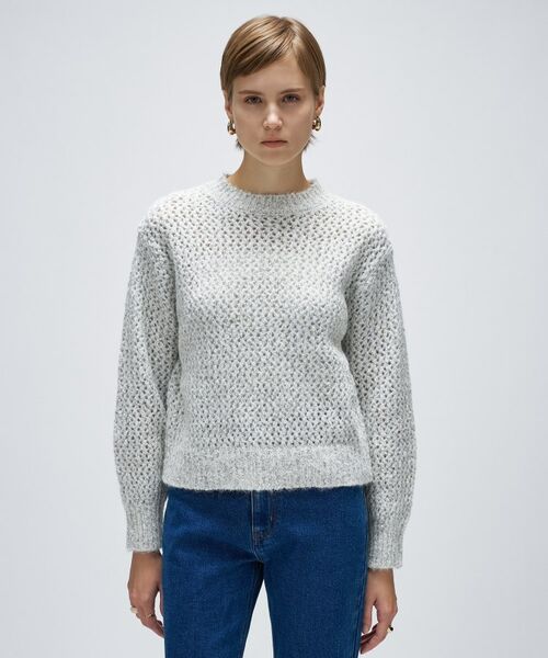 cloenc / クロエンス ニット・セーター | 【手洗い可】メランジドルマンクロップドニット | 詳細2