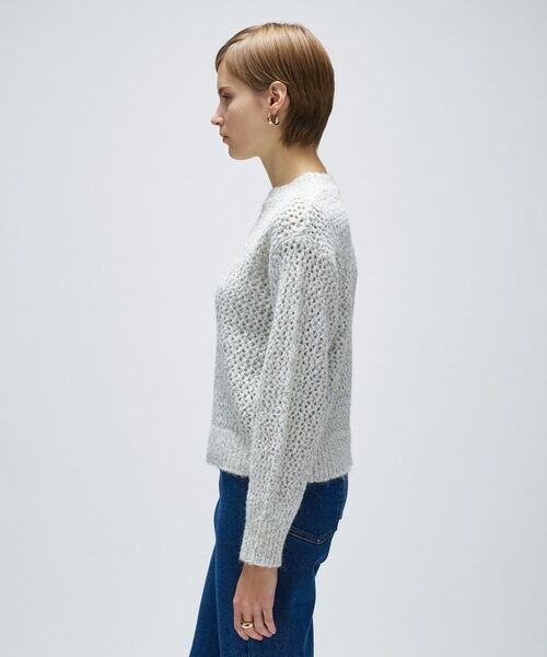 cloenc / クロエンス ニット・セーター | 【手洗い可】メランジドルマンクロップドニット | 詳細3