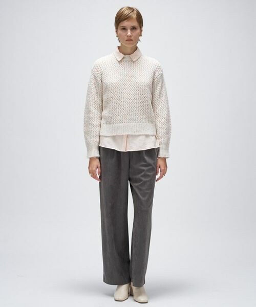 cloenc / クロエンス ニット・セーター | 【手洗い可】メランジドルマンクロップドニット | 詳細9