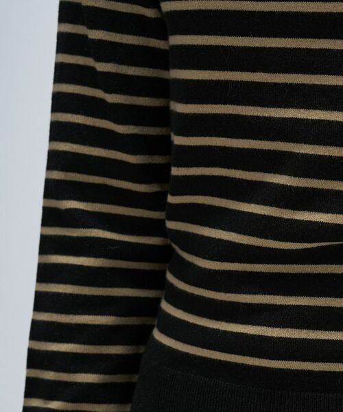 cloenc / クロエンス ニット・セーター | 【手洗い可】カシミヤ混リブボーダータートルニット | 詳細14