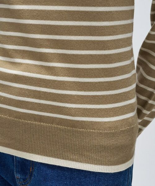 cloenc / クロエンス ニット・セーター | 【手洗い可】カシミヤ混リブボーダータートルニット | 詳細7