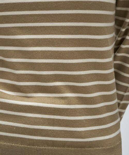 cloenc / クロエンス ニット・セーター | 【手洗い可】カシミヤ混リブボーダータートルニット | 詳細9