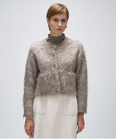 cloenc / クロエンス カーディガン・ボレロ | 【手洗い可】ウェーヴシャギークロップドカーディガン