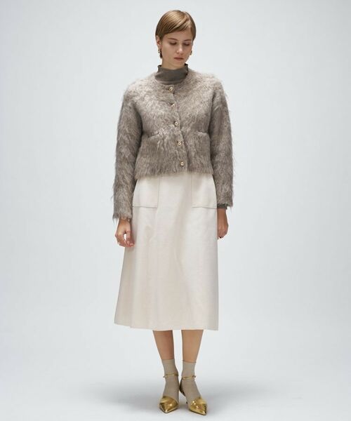 cloenc / クロエンス カーディガン・ボレロ | 【手洗い可】ウェーヴシャギークロップドカーディガン | 詳細1