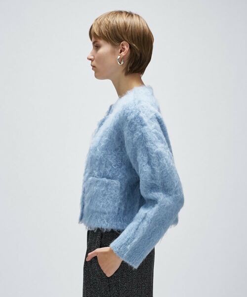 cloenc / クロエンス カーディガン・ボレロ | 【手洗い可】ウェーヴシャギークロップドカーディガン | 詳細10