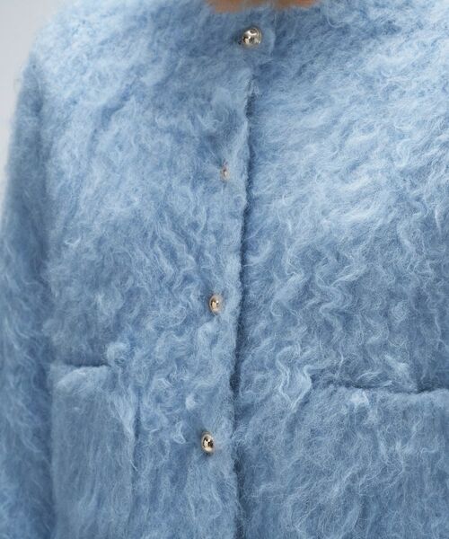 cloenc / クロエンス カーディガン・ボレロ | 【手洗い可】ウェーヴシャギークロップドカーディガン | 詳細12