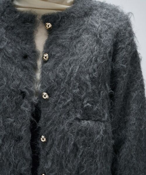 cloenc / クロエンス カーディガン・ボレロ | 【手洗い可】ウェーヴシャギークロップドカーディガン | 詳細17