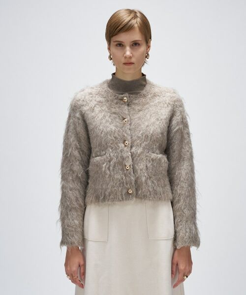 cloenc / クロエンス カーディガン・ボレロ | 【手洗い可】ウェーヴシャギークロップドカーディガン | 詳細2