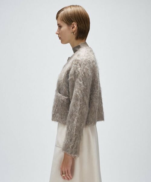 cloenc / クロエンス カーディガン・ボレロ | 【手洗い可】ウェーヴシャギークロップドカーディガン | 詳細3