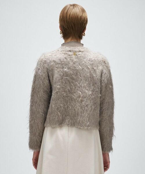 cloenc / クロエンス カーディガン・ボレロ | 【手洗い可】ウェーヴシャギークロップドカーディガン | 詳細4