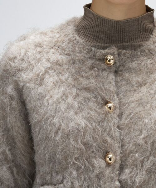 cloenc / クロエンス カーディガン・ボレロ | 【手洗い可】ウェーヴシャギークロップドカーディガン | 詳細5