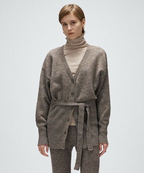 cloenc/クロエンス 【セットアップ】ベルトカーディガン モカブラウン(442) 02(M) cloenc/クロエンス 【セットアップ】ベルトカーディガン モカブラウン(442) 02(M)