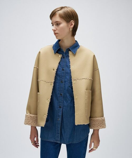 cloenc / クロエンス レザーブルゾン・ジャケット | リバーシブルボアブルゾン | 詳細12