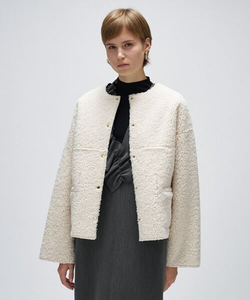 cloenc / クロエンス レザーブルゾン・ジャケット | リバーシブルボアブルゾン | 詳細2