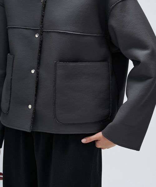 cloenc / クロエンス レザーブルゾン・ジャケット | リバーシブルボアブルゾン | 詳細21