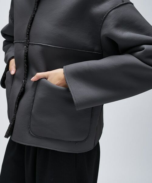 cloenc / クロエンス レザーブルゾン・ジャケット | リバーシブルボアブルゾン | 詳細22