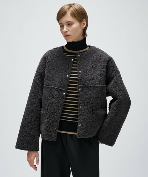 cloenc / クロエンス レザーブルゾン・ジャケット | リバーシブルボアブルゾン | 詳細24