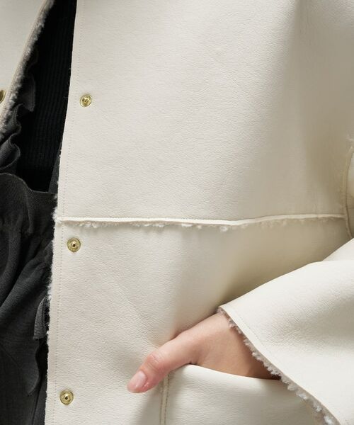 cloenc / クロエンス レザーブルゾン・ジャケット | リバーシブルボアブルゾン | 詳細7