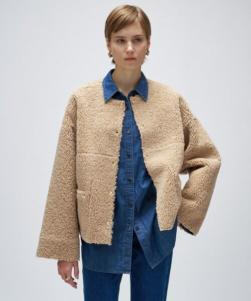 cloenc / クロエンス レザーブルゾン・ジャケット | リバーシブルボアブルゾン | 詳細9