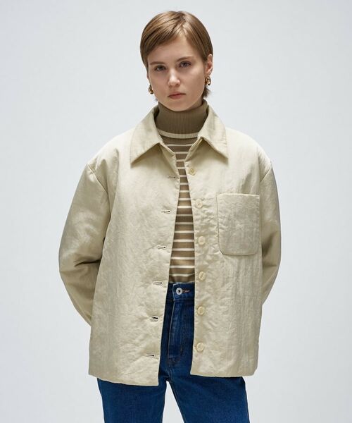 cloenc / クロエンス レザーブルゾン・ジャケット | ライトパディングシャツジャケット | 詳細2