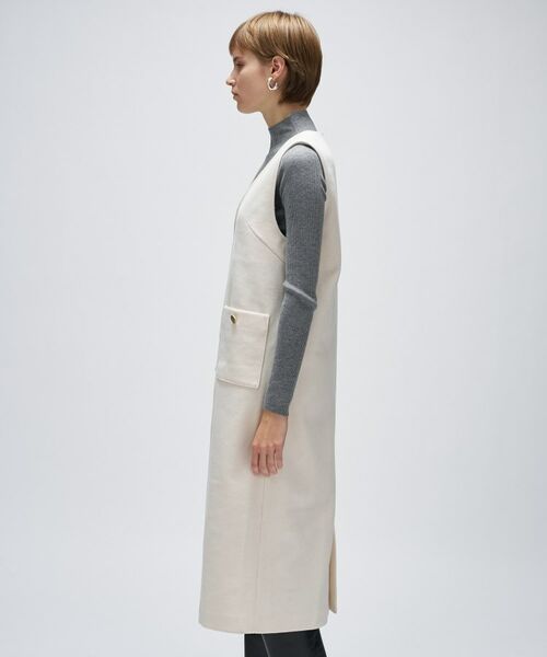 cloenc / クロエンス ロング・マキシ丈ワンピース | 【手洗い可】メルトンジャージVネック ジャンパー スカート | 詳細12