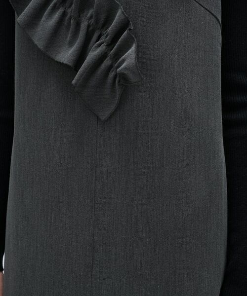 cloenc / クロエンス ロング・マキシ丈ワンピース | 【マシンウォッシュ】2wayフリルジャンパースカート | 詳細18