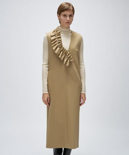 cloenc / クロエンス ロング・マキシ丈ワンピース | 【マシンウォッシュ】2wayフリルジャンパースカート | 詳細2