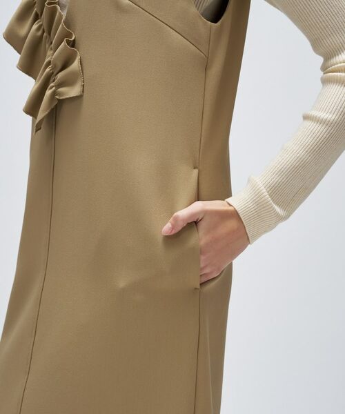 cloenc / クロエンス ロング・マキシ丈ワンピース | 【マシンウォッシュ】2wayフリルジャンパースカート | 詳細8