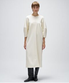 cloenc / クロエンス ロング・マキシ丈ワンピース | 【マシンウォッシュ】カットジョーゼットパフスリーブワンピース