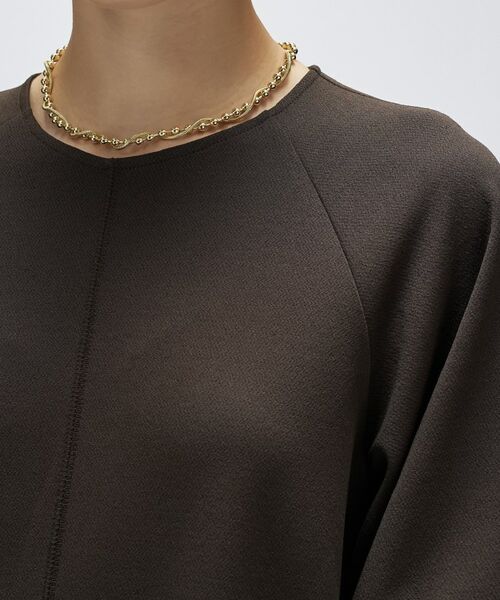 cloenc / クロエンス ロング・マキシ丈ワンピース | 【マシンウォッシュ】カットジョーゼットパフスリーブワンピース | 詳細12