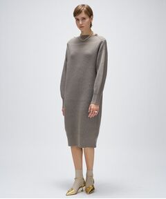 cloenc / クロエンス ミニ丈・ひざ丈ワンピース | 畦ニットロングワンピース