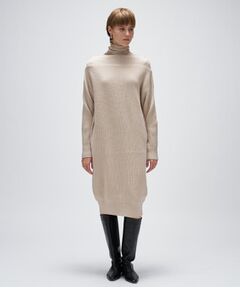 cloenc / クロエンス ミニ丈・ひざ丈ワンピース | 畦ニットロングワンピース